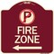 Signmission No Parking Symbol and Left Arrow Heavy-Gauge Aluminum Architectural Sign, 18" x 18", BU-1818-24655 A-DES-BU-1818-24655 - alternate 1